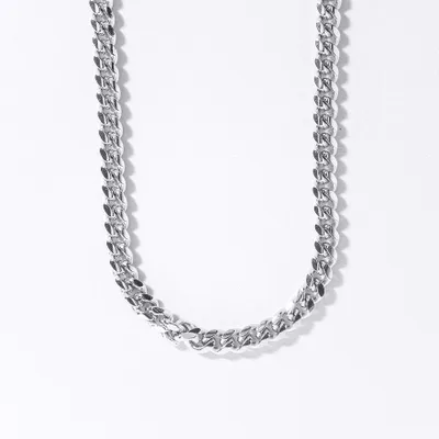 3.85mm Silver Miami Cuban Chain (24")