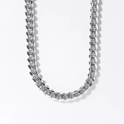 Cuban Chain in Italian Silver (20”)