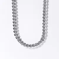 Cuban Chain in Italian Silver (22”)