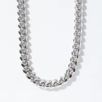 6mm Silver Cuban Chain (22")