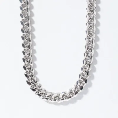 6mm Silver Cuban Chain (24")