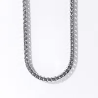 3mm Silver Square Franco Chain (22")