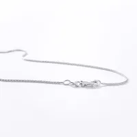 1.00 Diamond Cut Wheat Chain in 10K White Gold (18")