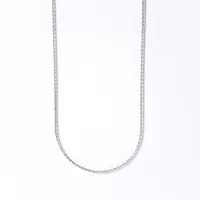 1.00 Diamond Cut Wheat Chain in 10K White Gold (18")