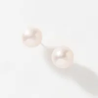 Cultured Pearl Stud Earrings in 14K Yellow Gold