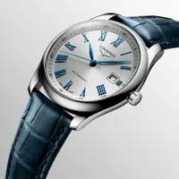 Longines Master Collection 40mm Automatic Blue Strap Watch | L2.793.4.