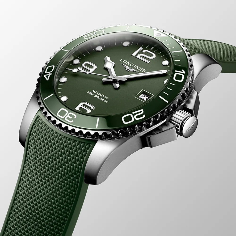 Longines HydroConquest 41mm Automatic Green Dial Men's Watch | L3.781.