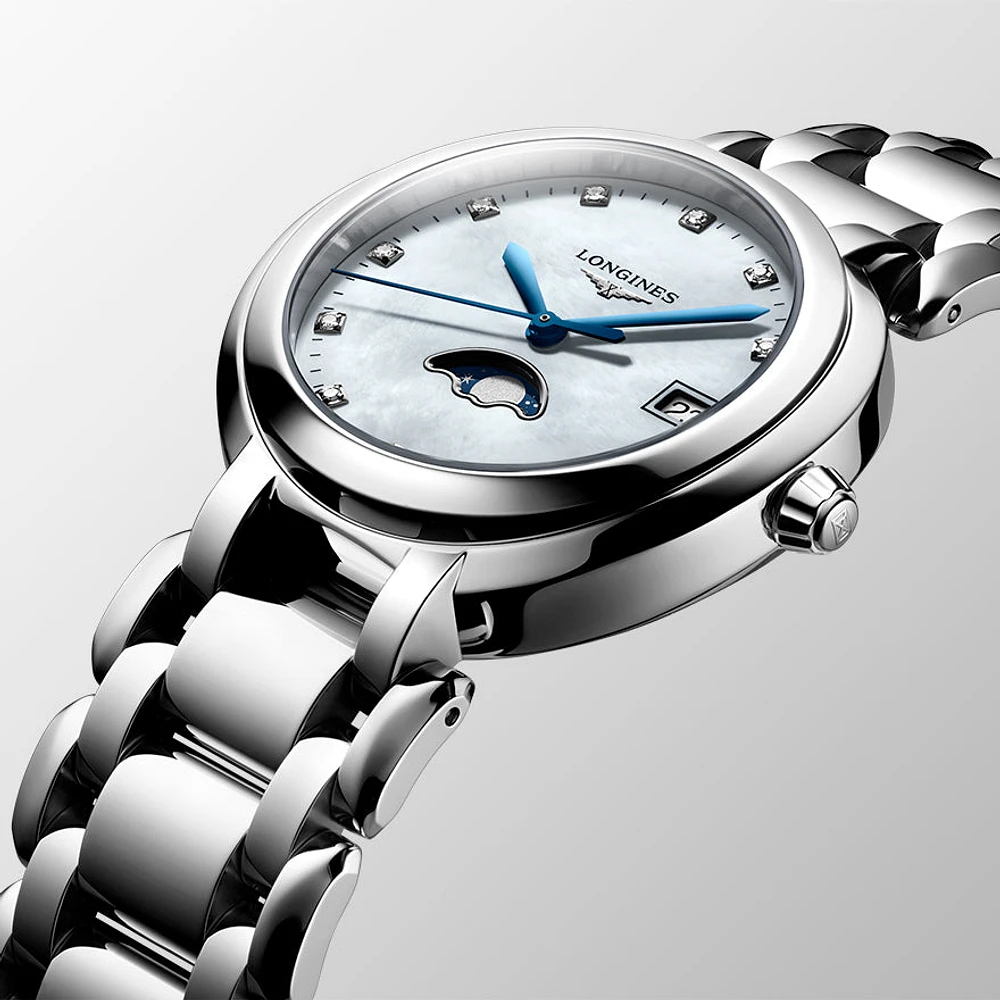 Longines PrimaLuna 34mm Quartz Watch | L8.116.4.87.6