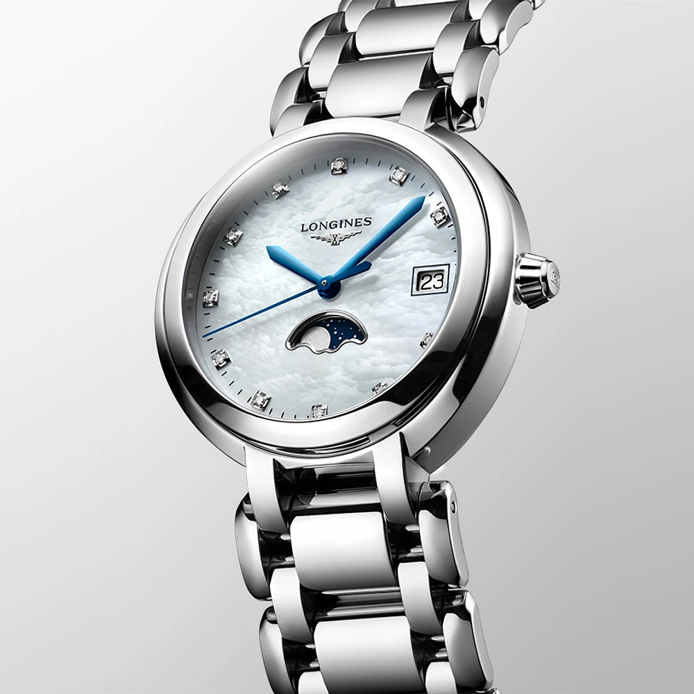 Longines PrimaLuna 34mm Quartz Watch | L8.116.4.87.6