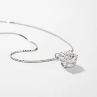 Lab Grown Diamond Necklace in 14K Gold ( ct tw