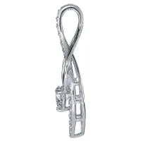 Lumina Ideal Cut Diamond 18K Pendant in White Gold (0.56ct tw)