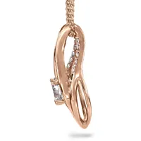 Lumina Ideal Cut Diamond 18K Pendant in Rose and White Gold (0.53ct tw