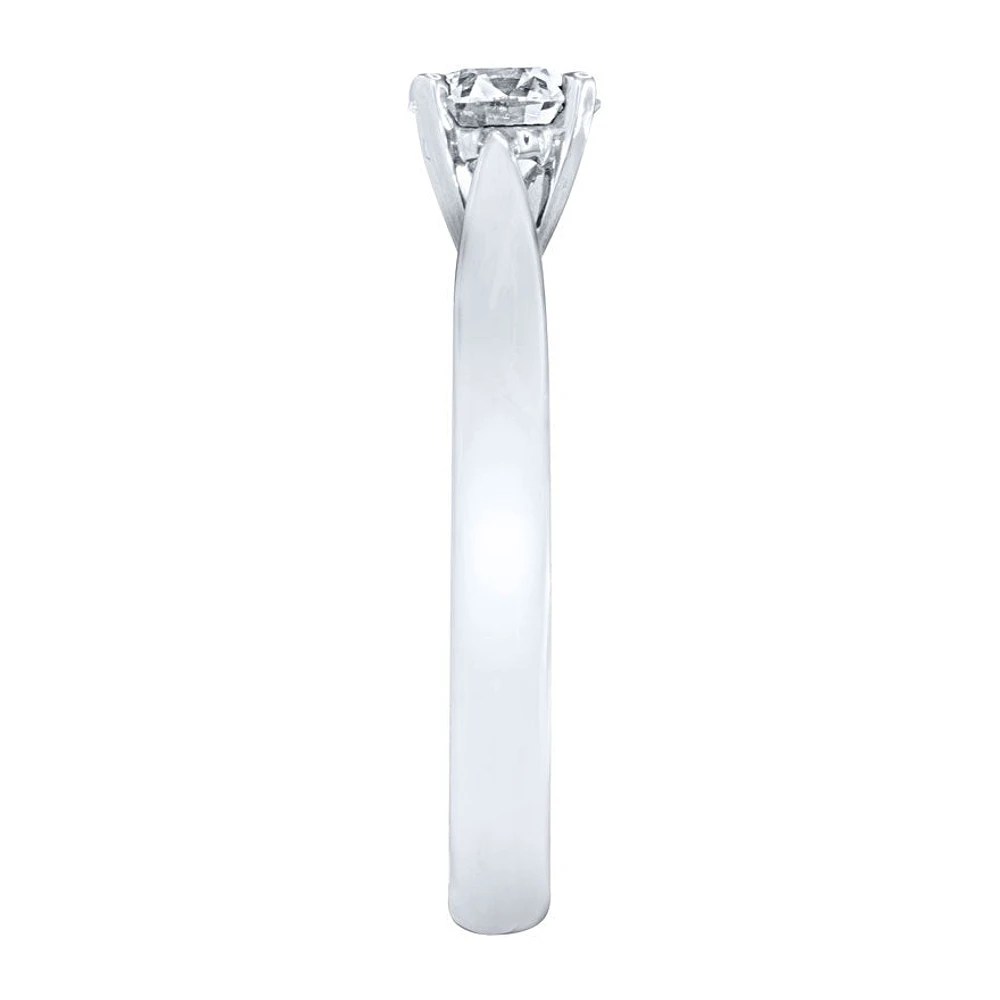 Lumina Ideal Cut Diamond Classic Solitaire Engagement Ring 19K Whit