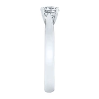 Lumina Ideal Cut Diamond Classic Solitaire Engagement Ring 19K Whit