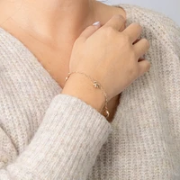 Star Sun and Moon Charm Bracelet in 10K Yellow Gold