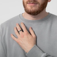 Men’s Brushed Centre 8mm Tungsten Wedding Band Size