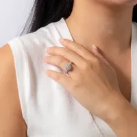 Diamond Engagement Ring 14K White Gold (1.45 ct tw)