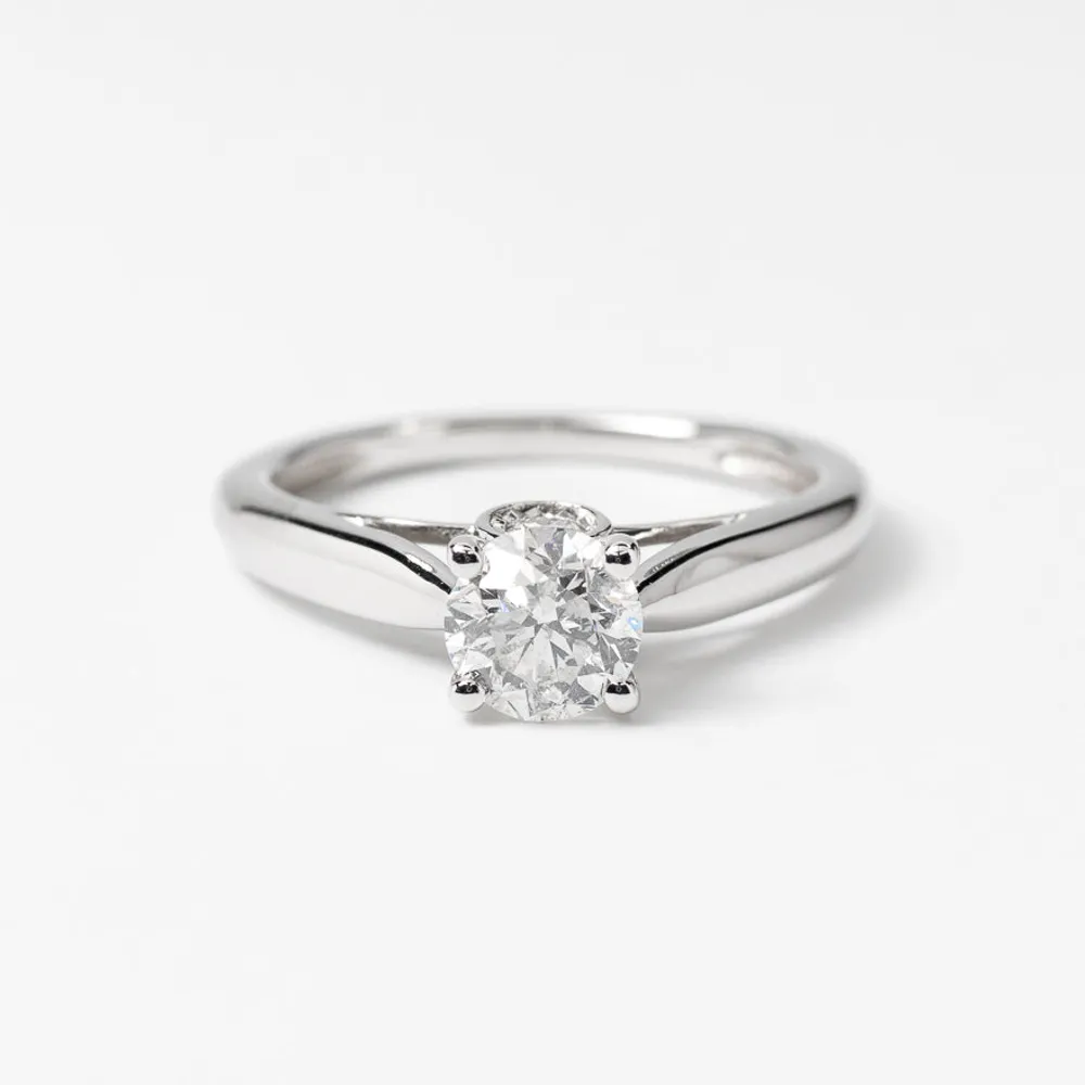 Diamond Engagement Ring 14K White Gold (0.80 ct tw)