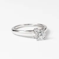 Diamond Engagement Ring 14K White Gold (0.80 ct tw)