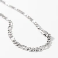 4mm Silver Figaro Chain (24”)