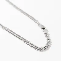 3.00mm Silver Curb Chain (20")