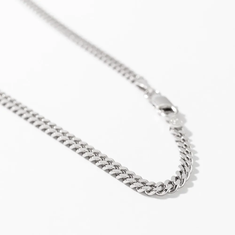 3.00mm Silver Curb Chain (22")