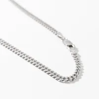 3.00mm Silver Curb Chain (18")