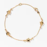 Star Bracelet in 10K Yellow Gold