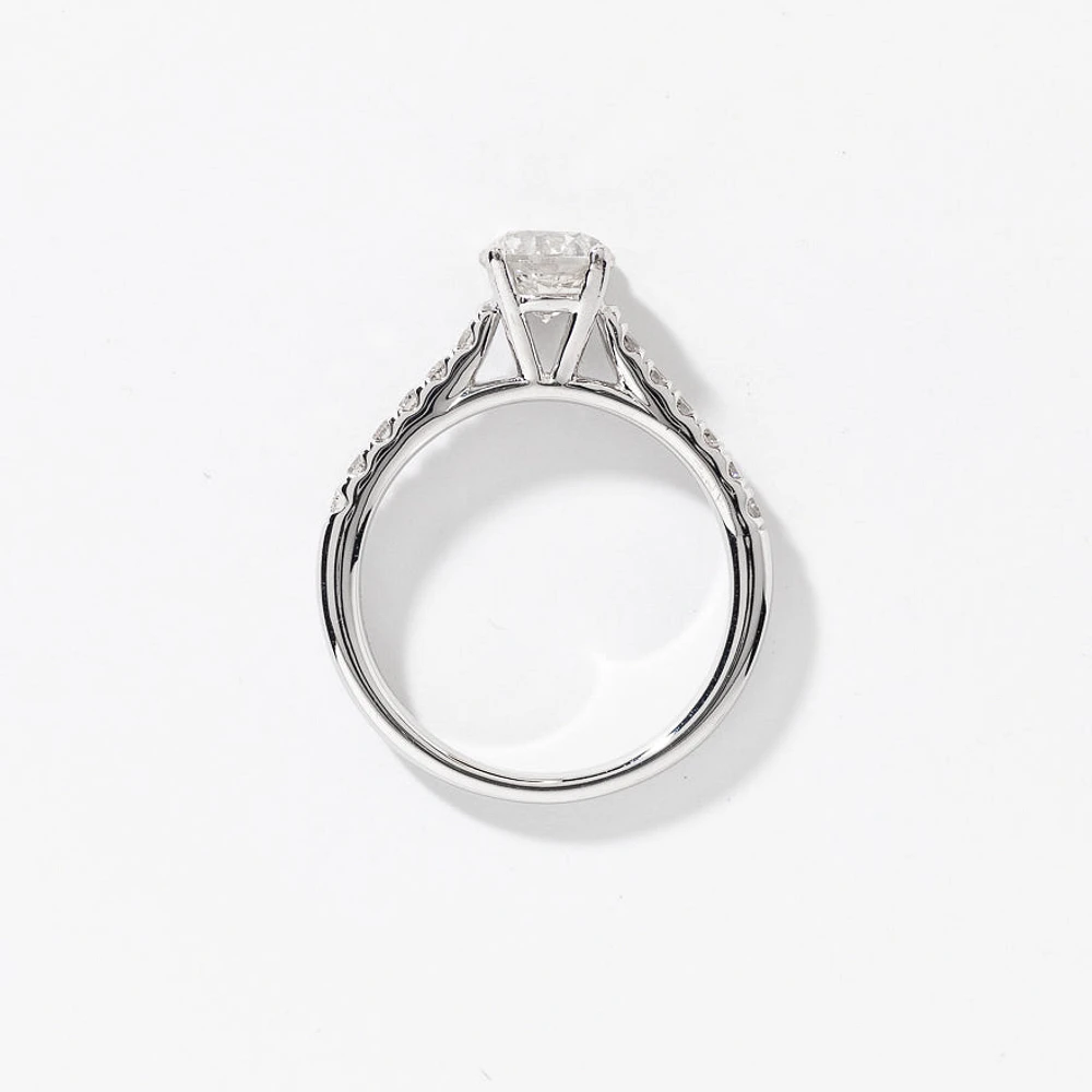 Diamond Engagement Ring 14K White Gold (1.25 ct tw)