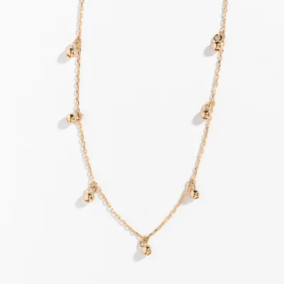 10K Yellow Gold Bead Chain (18”)