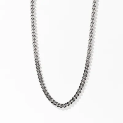 3.00mm Silver Curb Chain (18")