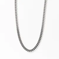 3.00mm Silver Curb Chain (18")