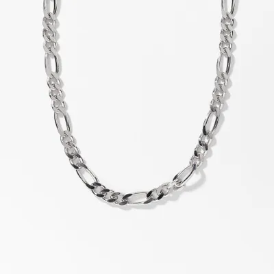 4mm Silver Figaro Chain (18”)