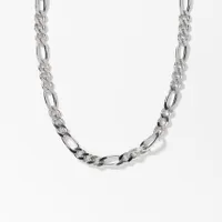 4mm Silver Figaro Chain (18”)