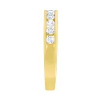 Channel Set Diamond Anniversary Band 14K Yellow Gold (0.50 ct tw)