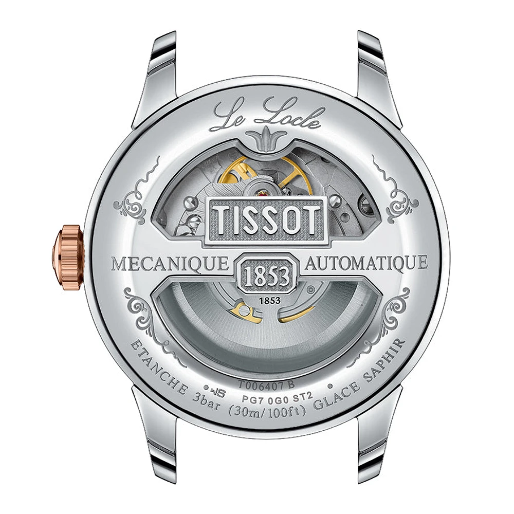 Tissot Le Locle Powermatic 80 Open Heart 39mm Watch | T006.407.22.033.