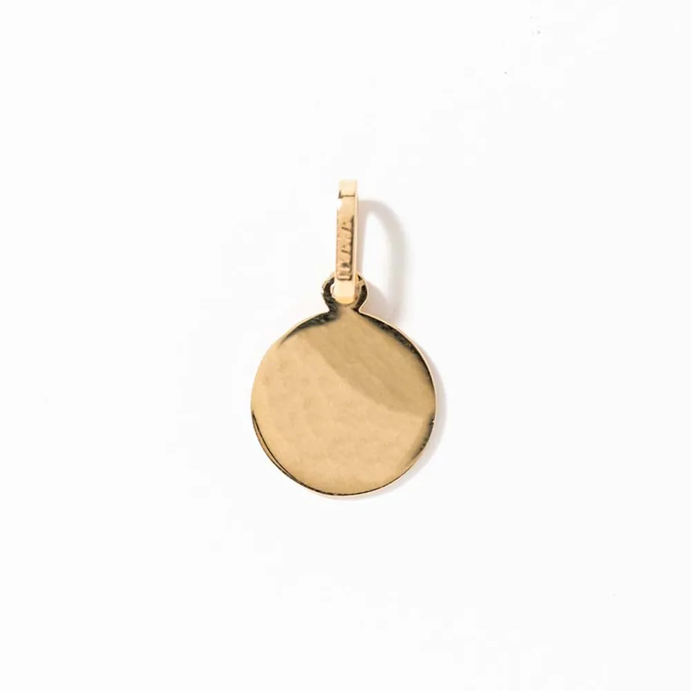 Aries Charm Pendant in 10K Yellow Gold