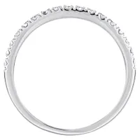 Diamond Micro-Claw Set Wedding Band 14K White Gold (0.24ct tw)