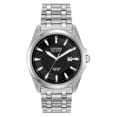 Citizen Men's Corso Eco-Drive Black Pattern Dial Watch | BM7100-59E