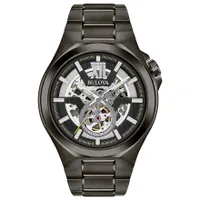 Bulova Men's Classic Automatic Watch Black Stainless Steel | 98A179