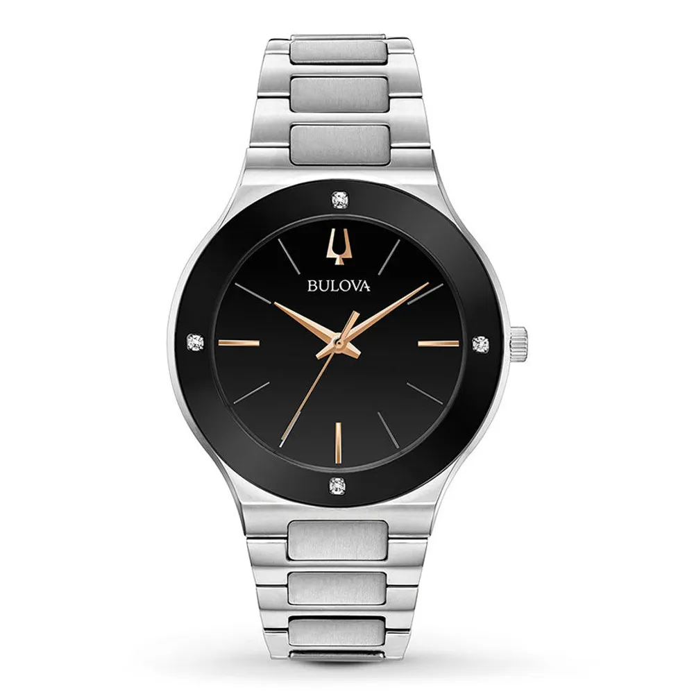 Bulova Mens Futuro Watch In Black Dial | 96E117