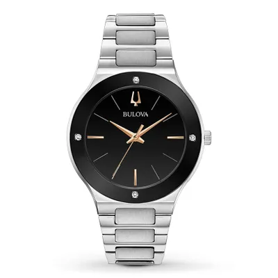 Bulova Mens Futuro Watch In Black Dial | 96E117