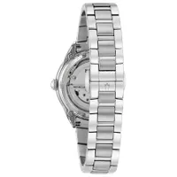Bulova Women's Automatic Stainless Steel Hand Set Diamond Watch | 96P1