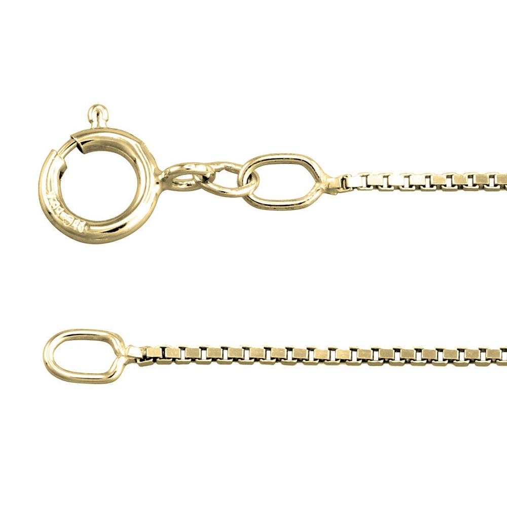 10K Yellow Gold 0.80mm Box Chain (18")