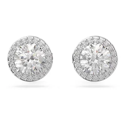 Swarovski Constella Stud Earrings Round Cut Pavé Earrings | 5636269