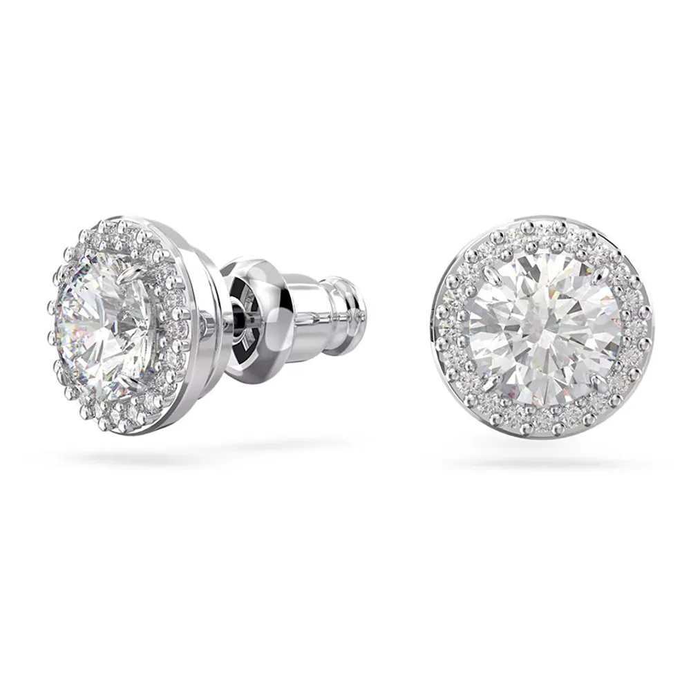 Swarovski Constella Stud Earrings Round Cut Pavé Earrings | 5636269