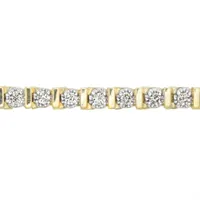 Diamond Bar Tennis Bracelet in 10K Gold (1.00ct tw