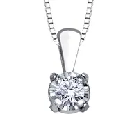 10K Gold Diamond Pendant (0.03 ct tw