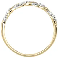 Diamond Twist Anniversary Ring 14K Yellow Gold (0.15ct tw)