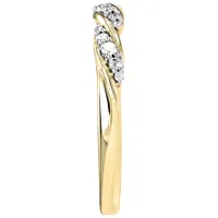 Diamond Twist Anniversary Ring 14K Yellow Gold (0.15ct tw)